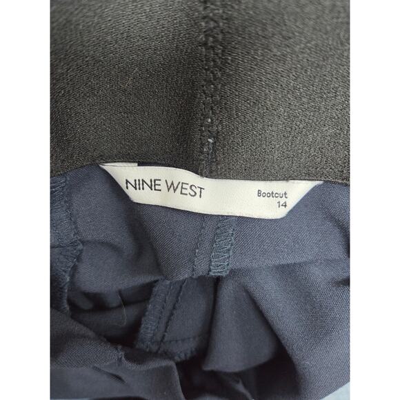 Nine West Bootcut Navy Blue Pants Sz 14 - Picture 4 of 6
